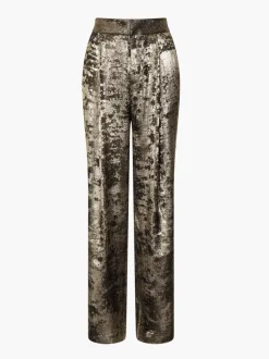 Alara Molten Metallic Suit Trousers
