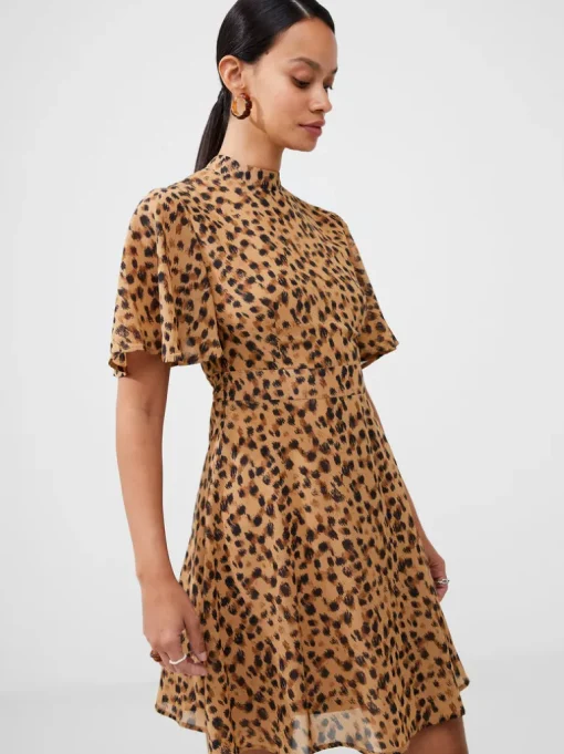 Animal Georgette Mini Dress