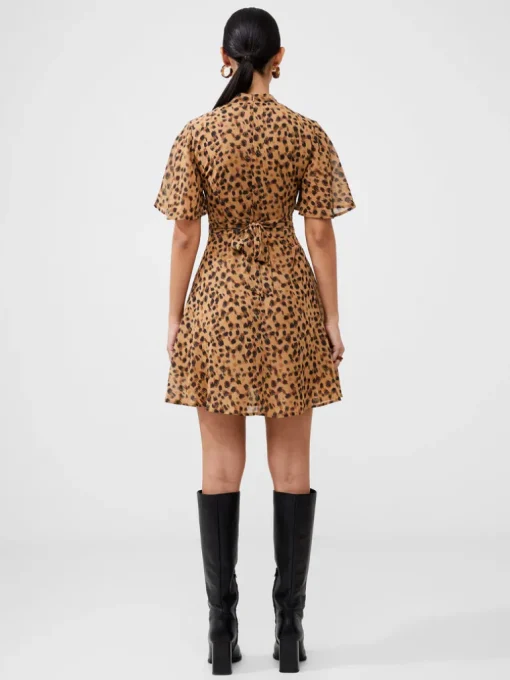 Animal Georgette Mini Dress