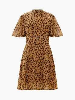Animal Georgette Mini Dress