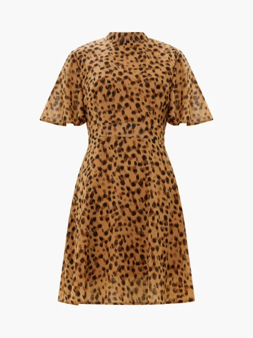 Animal Georgette Mini Dress