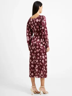 Bronwen Aleeya Satin Midi Dress