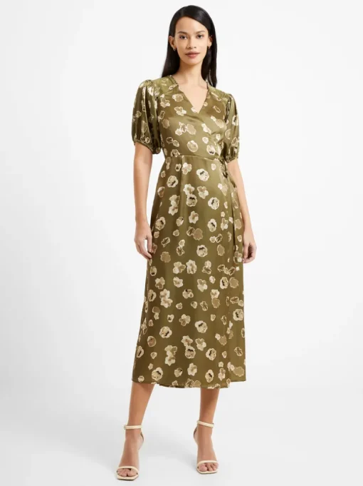 Bronwyn Aleeya Satin Midi Dress