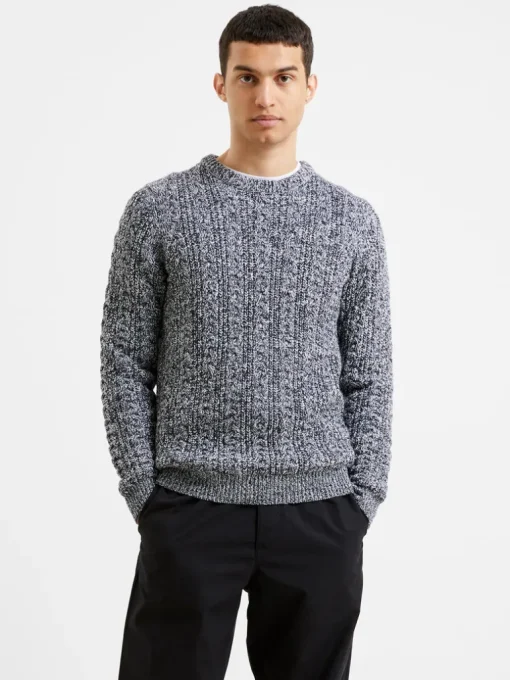 Cable Knit Crew Neck Jumper