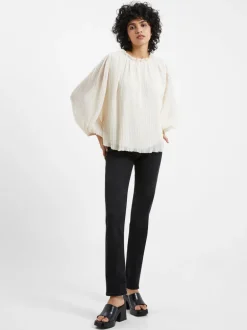 Callie Lurex Pleated Top