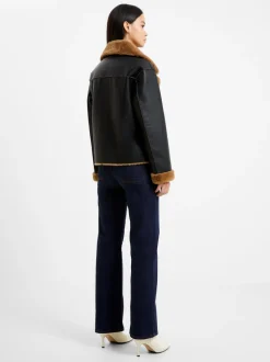 Cerys PU Faux Fur Jacket