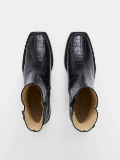 Connic Croc Ankle Boots
