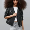 Connie Leather Biker Jacket