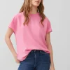 Crepe Light Crew Neck Top