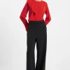 Crepe Light Recycled Asymmetric Frill Shirt