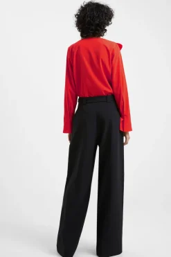 Crepe Light Recycled Asymmetric Frill Shirt