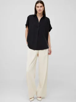 Crepe Light Recycled Popover Shirt