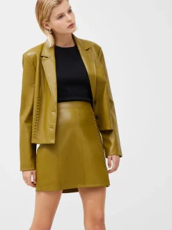 Crolenda PU Mini Skirt