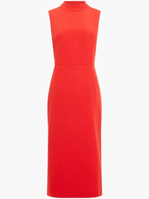 Echo Crepe Mock Neck Dress