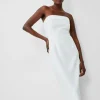Echo Crepe Strapless Midi Dress