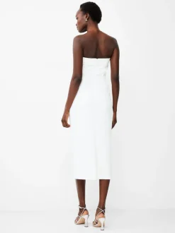Echo Crepe Strapless Midi Dress