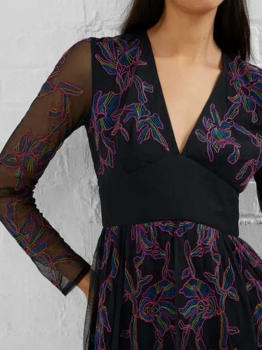 Emilia Embroidered Maxi Dress