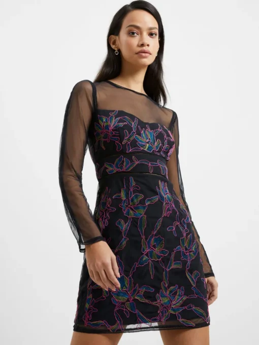 Emilia Embroidered Mini Dress