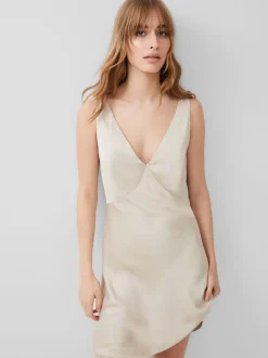 Ennis Eco Satin Slip Mini Dress