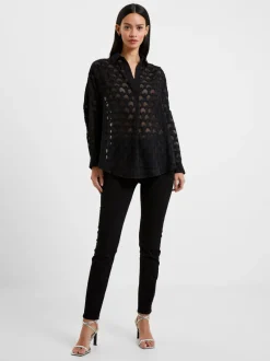 Geo Burn-Out Popover Shirt