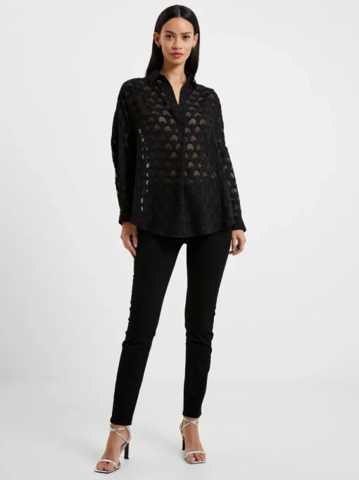 Geo Burn-Out Popover Shirt