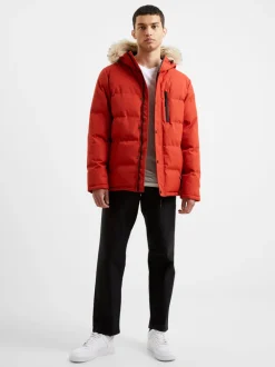 Padded Mid Length Parka Coat