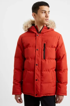 Padded Mid Length Parka Coat