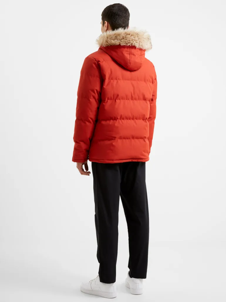 Padded Mid Length Parka Coat
