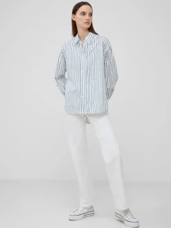 Rhodes Poplin Sleeve Detail Shirt
