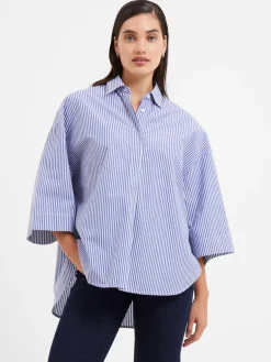 Rhodes Poplin Stripe Popover Shirt