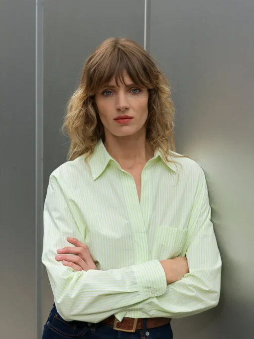 Rhodes Poplin Stripe Popover Shirt