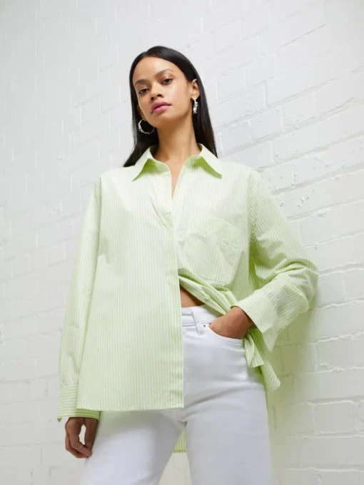 Rhodes Poplin Stripe Popover Shirt