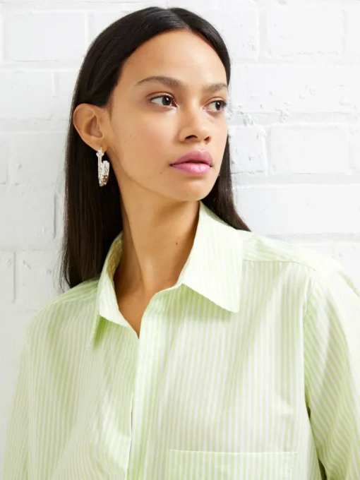 Rhodes Poplin Stripe Popover Shirt