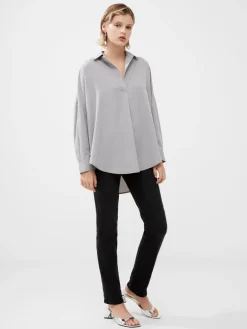 Rhodes Recycled Crepe Popover Shirt