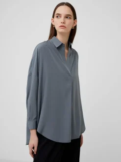 Rhodes Recycled Crepe Popover Shirt