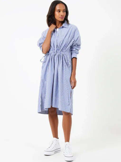 Rhodes Stripe Poplin Shirt Dress