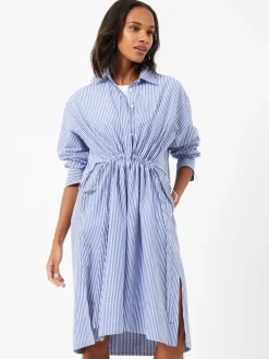 Rhodes Stripe Poplin Shirt Dress