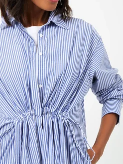 Rhodes Stripe Poplin Shirt Dress