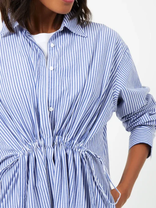 Rhodes Stripe Poplin Shirt Dress