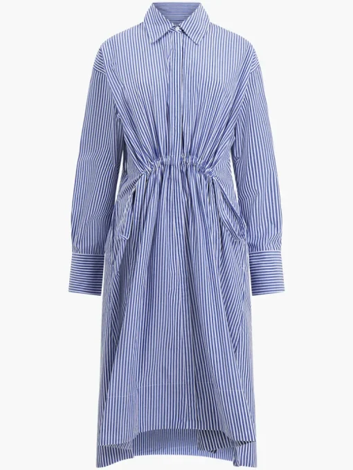 Rhodes Stripe Poplin Shirt Dress