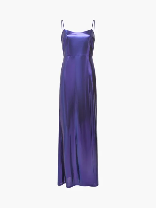 Ronja Liquid Metal Strappy Slip Dress