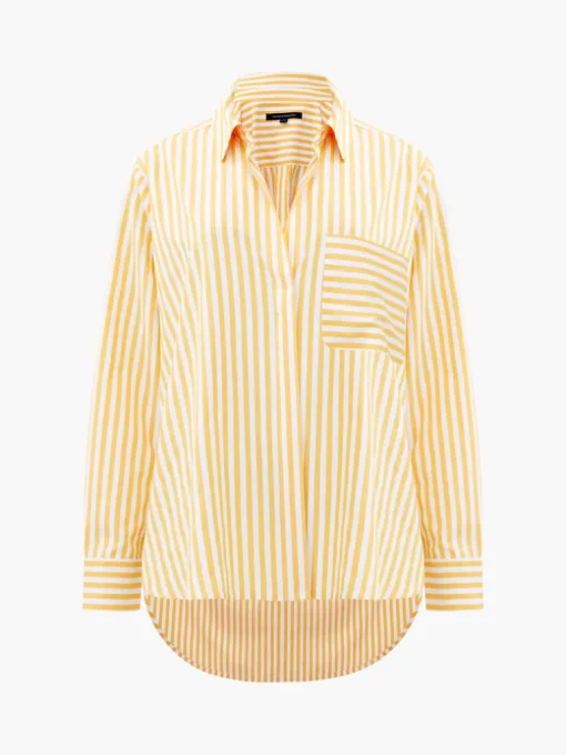 Thick Stripe Relaxed Popover Shirt