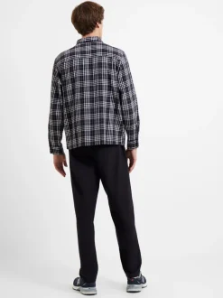 Zip Through Relaxed Pendine Check Shirt