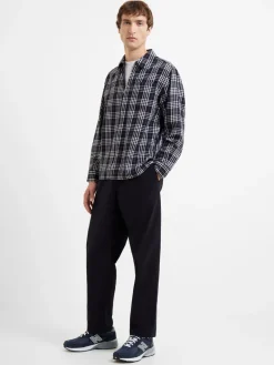 Zip Through Relaxed Pendine Check Shirt