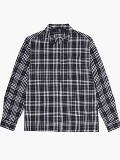 Zip Through Relaxed Pendine Check Shirt